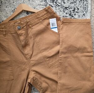 ReCreation Cargo Utility Pants Syraight Leg Womns XL NWT Clay Tan Granola Grunge